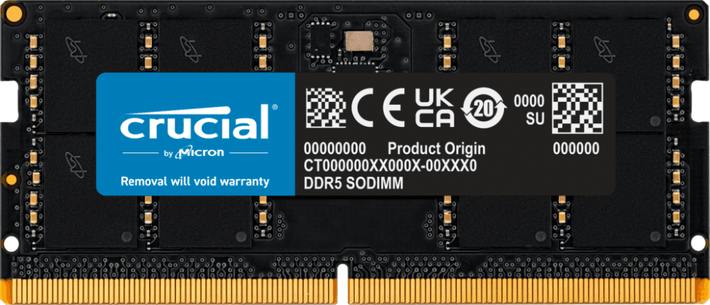 Crucial CT32G56C46S5 módulo de memoria 32 GB 1 x 32 GB DDR5 262-pin SO-DIMM