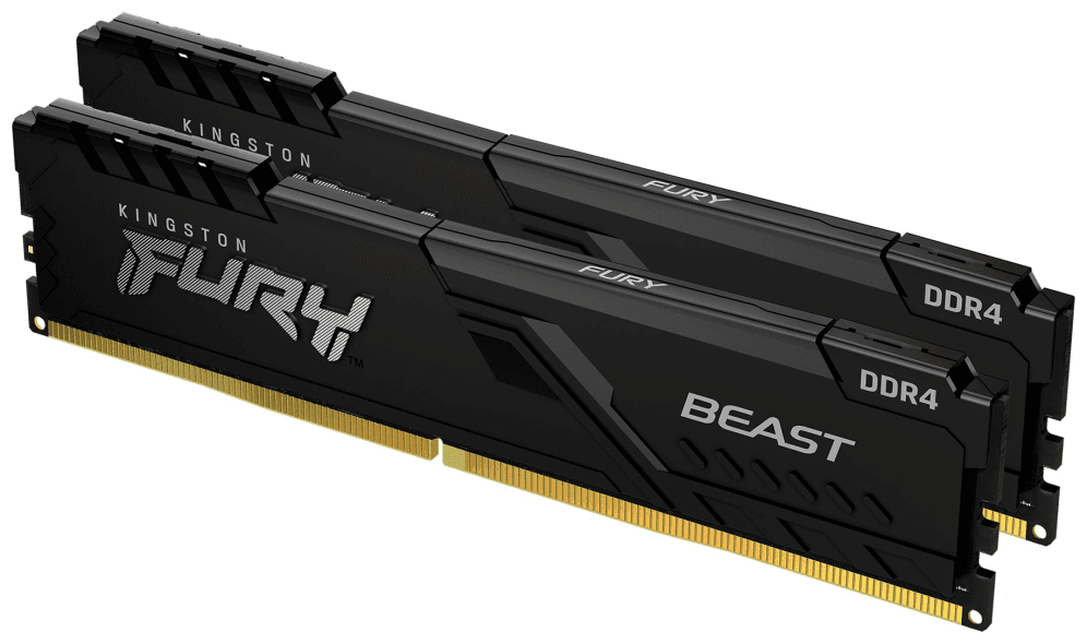 Kingston Technology FURY Beast 16GB 3600MT/s DDR4 CL17 DIMM (Kit de 2) Black