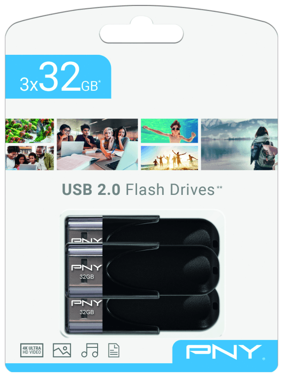 PNY Attaché 4 USB 2.0 unidad flash USB 32 GB USB tipo A Negro