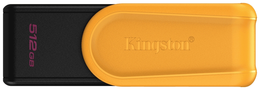 Kingston Technology DataTraveler 512GB Portable USB 3.2 Gen 1 Exodia S (Black/Yellow)