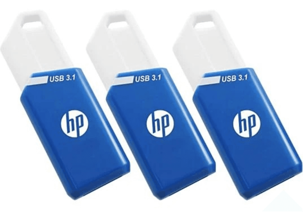 HP X755W PACK x3 unidad flash USB 128 GB USB tipo A 3.2 Gen 1 (3.1 Gen 1) Azul, Blanco