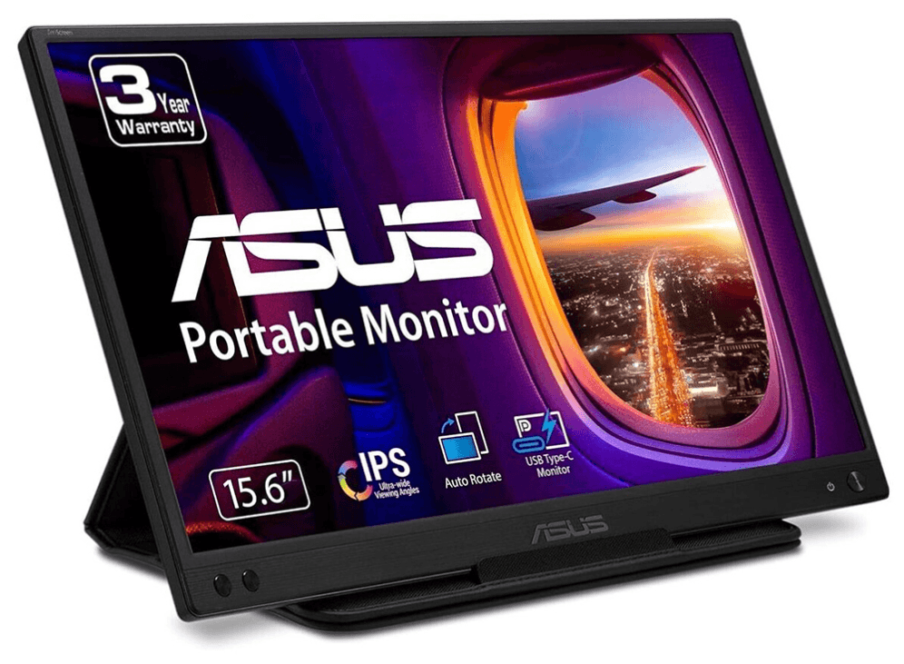 ASUS ZenScreen MB166C pantalla para PC 39,6 cm (15.6") 1920 x 1080 Pixeles Full HD LED Negro