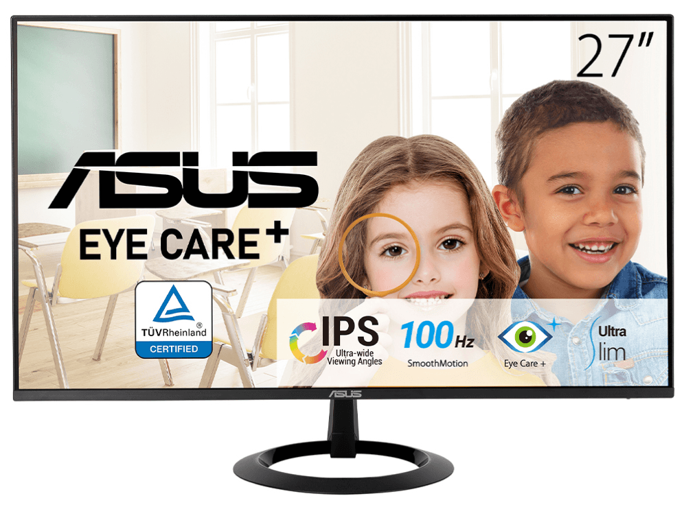 ASUS VZ27EHF pantalla para PC 68,6 cm (27") 1920 x 1080 Pixeles Full HD LCD Negro