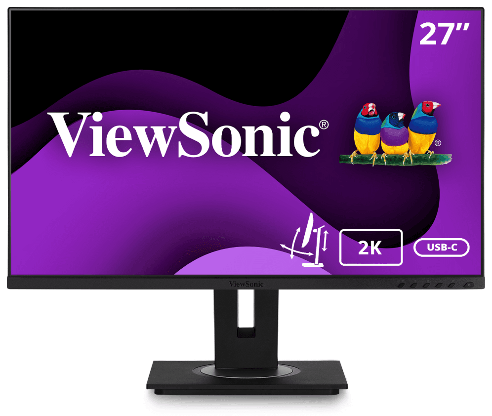 Viewsonic VG2756-2K pantalla para PC 68,6 cm (27") 2560 x 1440 Pixeles Full HD LED Negro