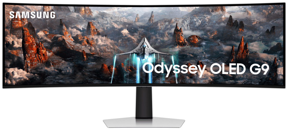 Samsung G93SC pantalla para PC 124,5 cm (49") 5120 x 1440 Pixeles Dual QHD OLED Plata
