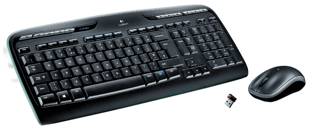 Logitech Wireless Combo MK330 teclado Ratón incluido USB QWERTY Español Negro, Gris