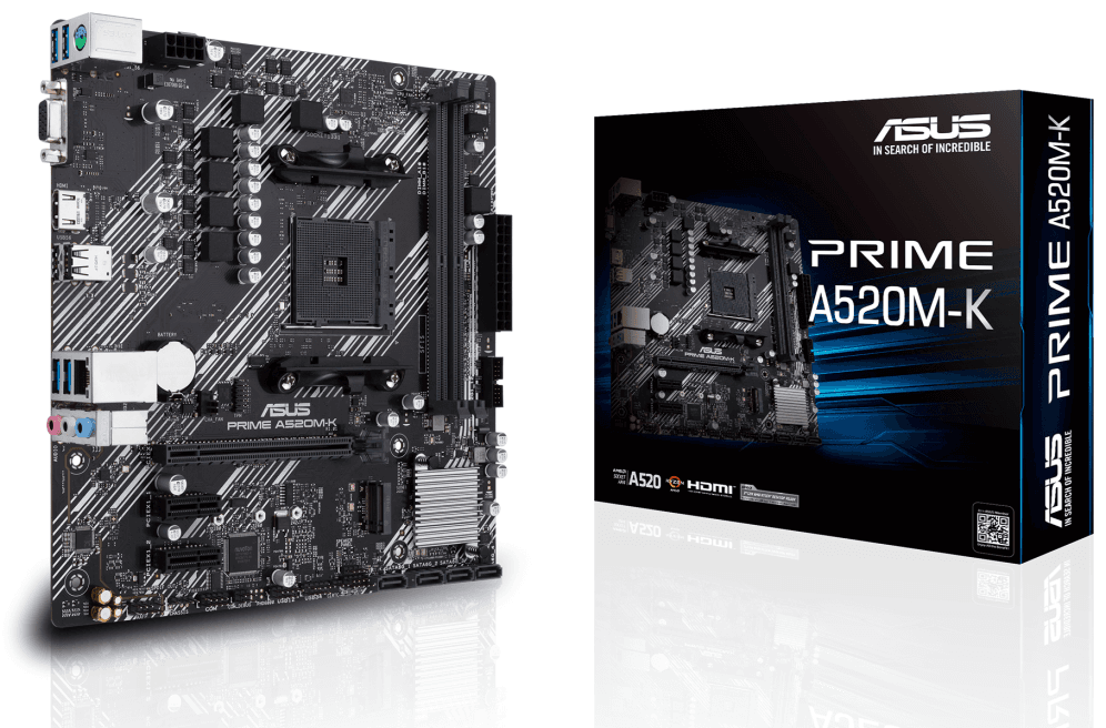 ASUS PRIME A520M-K AMD A520 Zócalo AM4 micro ATX