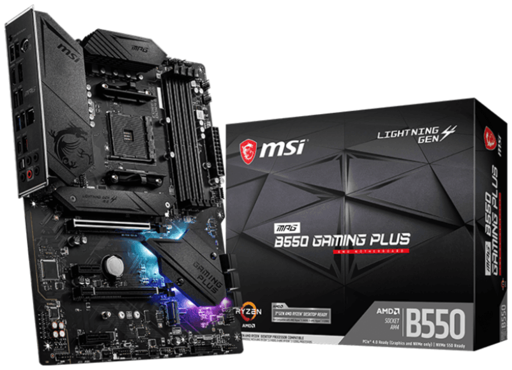 MSI MPG B550 Gaming Plus AMD B550 Zócalo AM4 ATX