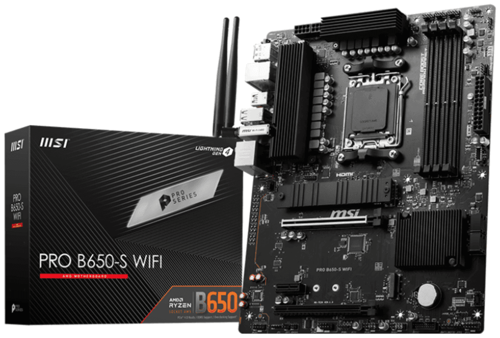MSI PRO B650-S WIFI placa base AMD B650 Zócalo AM5 ATX