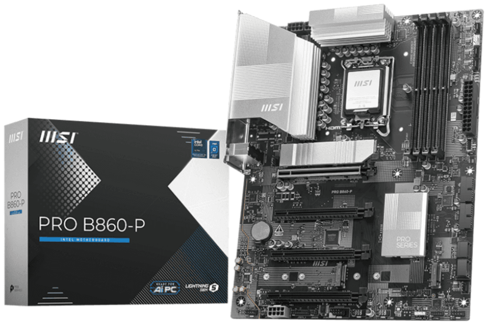 MSI PRO B860-P placa base Intel B860 LGA 1851 (Socket V1) ATX