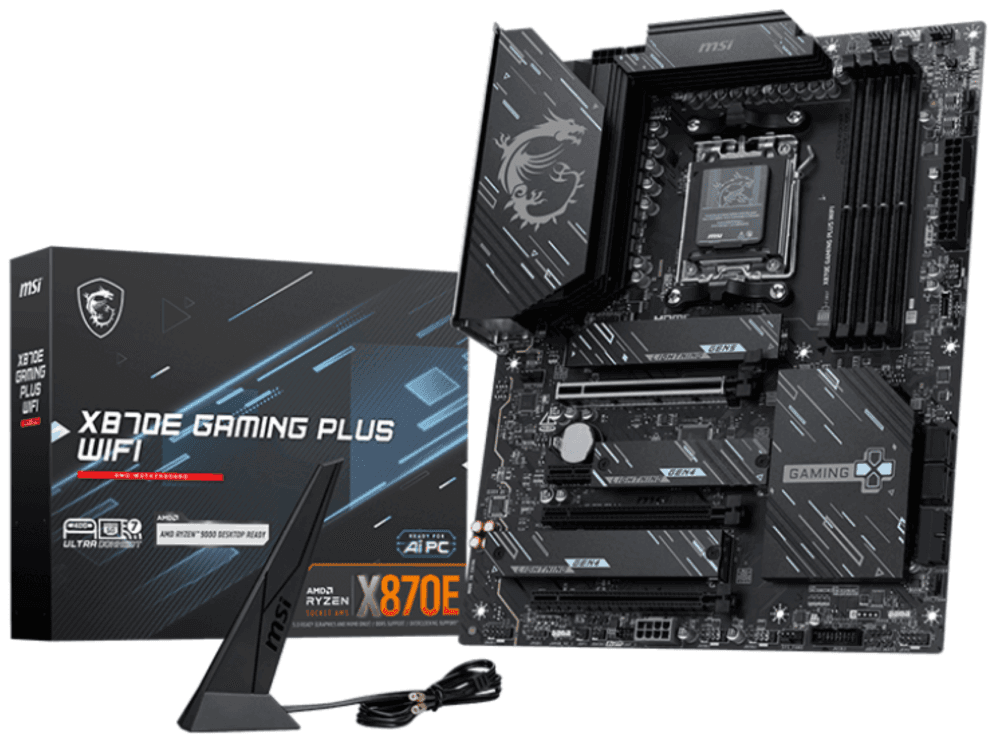 MSI X870E GAMING PLUS WIFI placa base AMD X870E Zócalo AM5 ATX