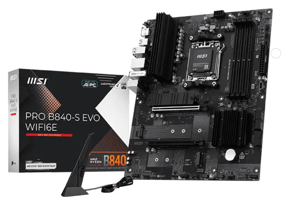 MSI Pro B840-S EVO WIFI6E AMD B840 Zócalo AM5 ATX