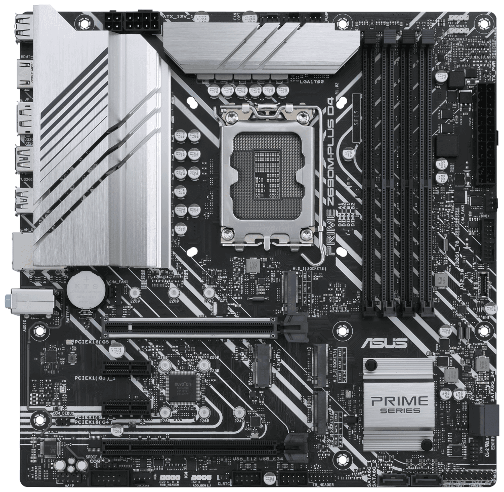 ASUS PRIME Z690M-PLUS D4 Intel Z690 LGA 1700 micro ATX