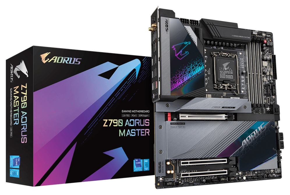GIGABYTE Z790 AORUS MASTER Placa base - Soporta CPUs Intel Core de 13ª generación, VRM digital de 20+1+2 fases, hasta 8000MHz DDR4 (OC), 1xPCIe 5.0+4xPCIe 4.0 M.2, Wi-Fi 6E, LAN 10GbE, USB 3.2 Gen 2x2