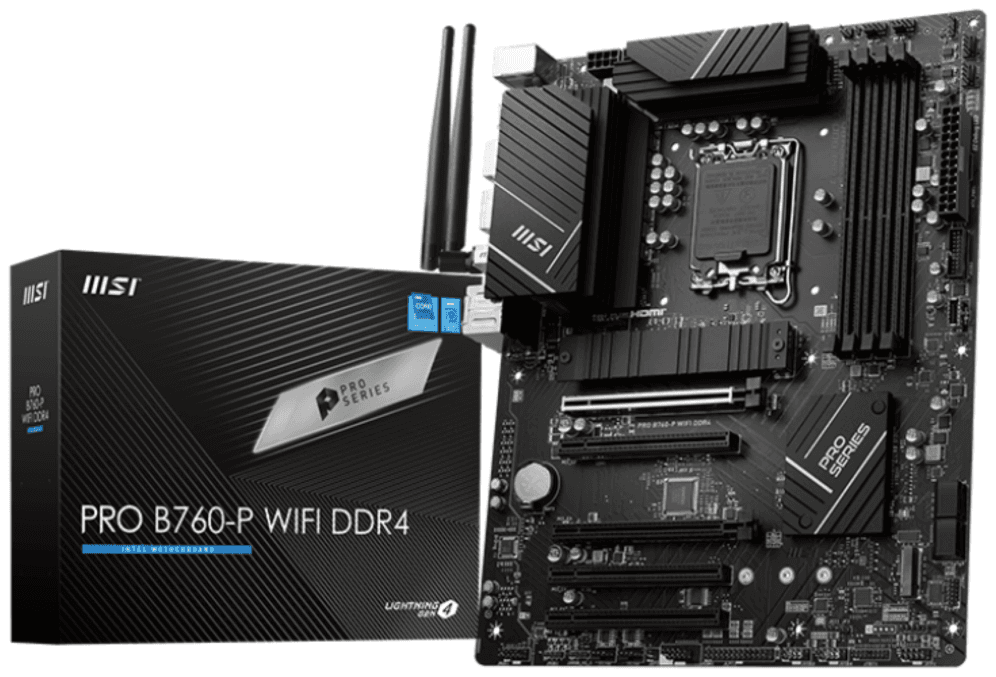 MSI PRO B760-P WIFI DDR4 placa base LGA 1700 ATX
