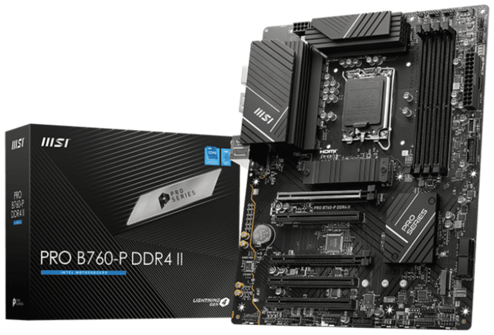 MSI PRO B760-P DDR4 II placa base Intel B760 LGA 1700 ATX