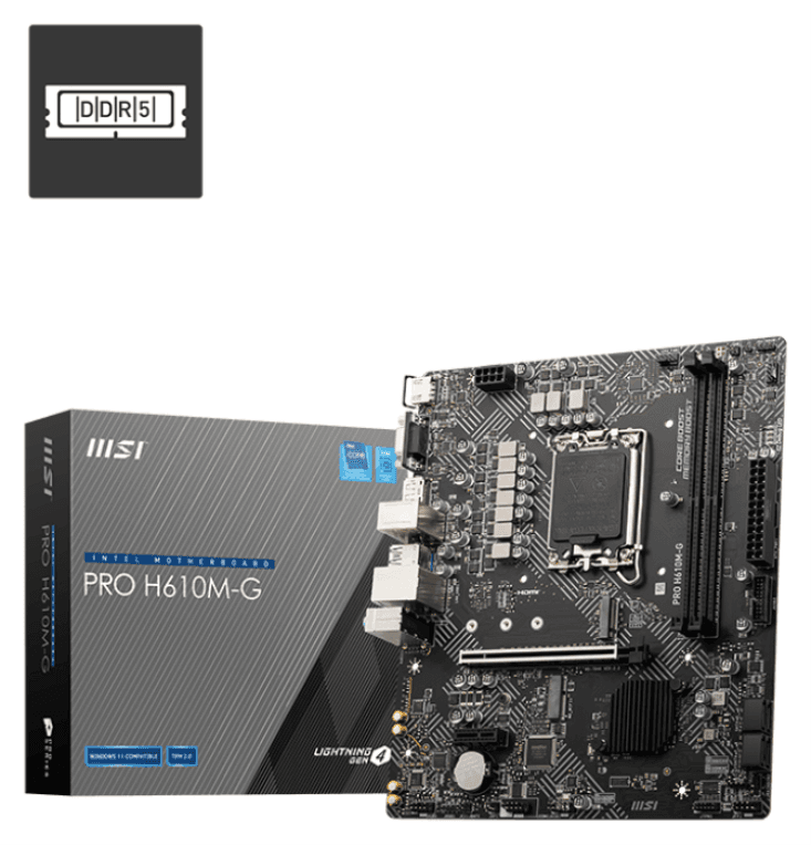 MSI PRO H610M-G placa base Intel H610 LGA 1700 micro ATX