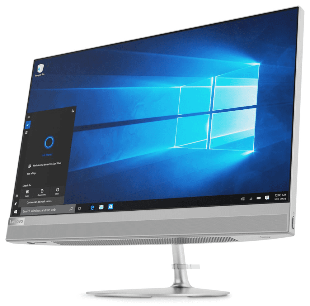 Lenovo IdeaCentre 520 Intel® Core™ i5 i5-8400T 68,6 cm (27") 2560 x 1440 Pixeles PC todo en uno 8 GB DDR4-SDRAM 1,13 TB HDD+SSD Windows 10 Home Wi-Fi 5 (802.11ac) Plata