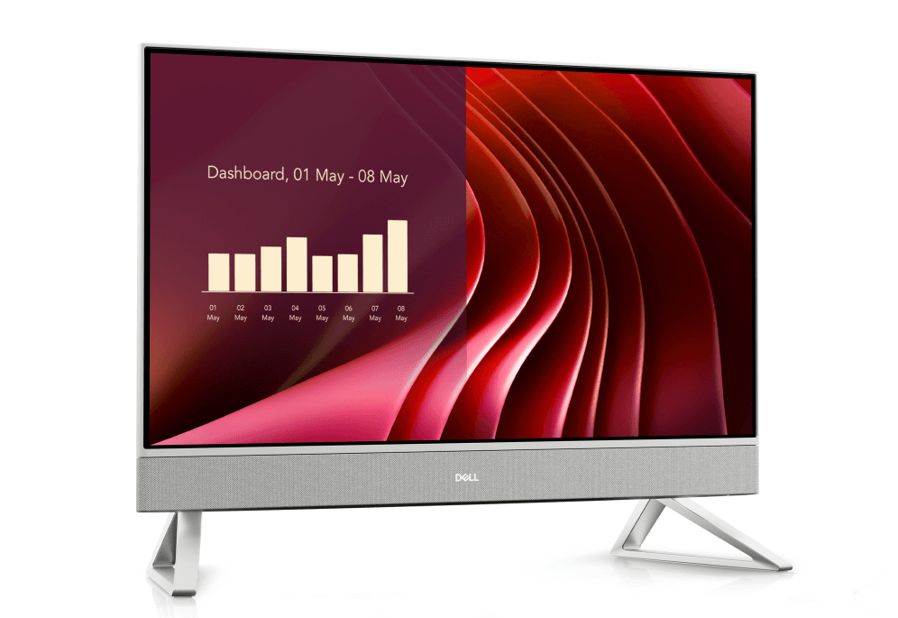 DELL EC24250 Intel Core 7 150U 60,5 cm (23.8") 1920 x 1080 Pixeles PC todo en uno 16 GB DDR5-SDRAM 1 TB SSD Windows 11 Pro Wi-Fi 6E (802.11ax) Perlado, Blanco