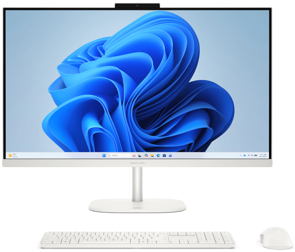 HP OmniStudio All-in-One Desktop 27-cu0029ns PC Intel Core 7 240H 68,6 cm (27") 1920 x 1080 Pixeles 24 GB DDR5-SDRAM 1 TB SSD Windows 11 Home Wi-Fi 6 (802.11ax) Blanco