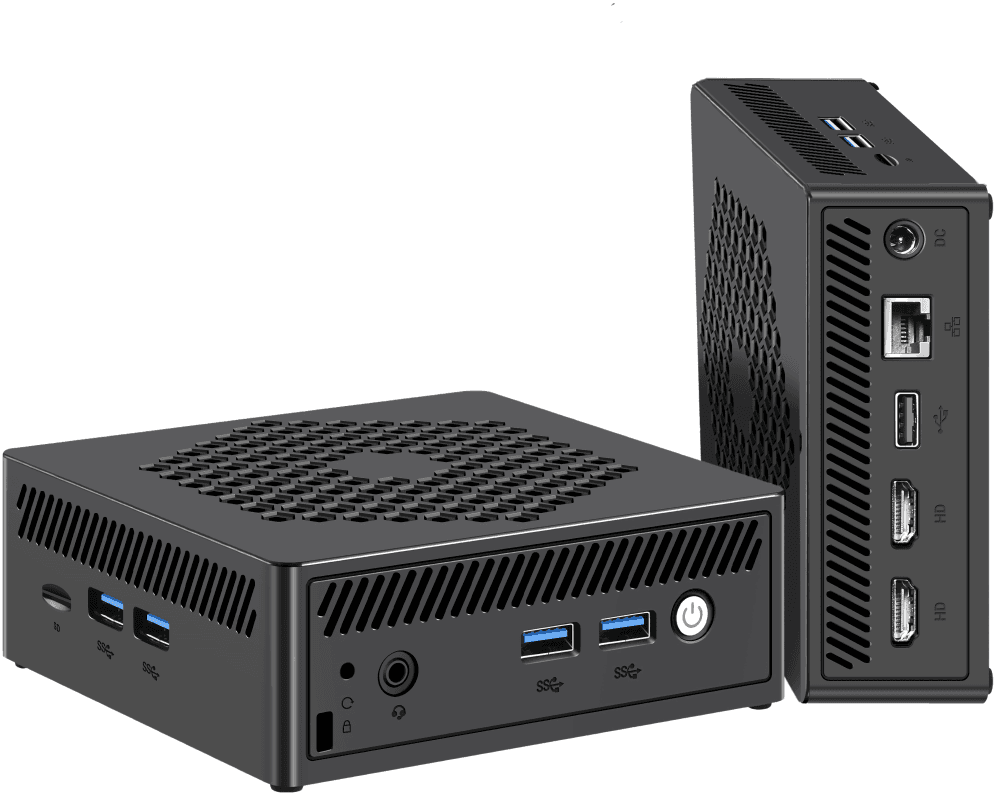 Leotec LEMPC12 PC/estación de trabajo barebone Cubo Negro
