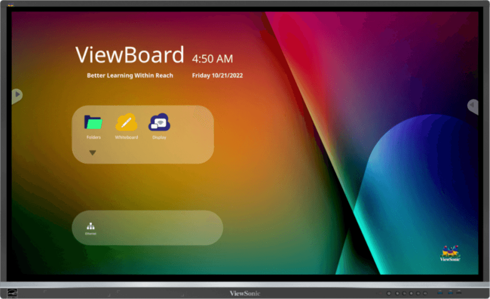 Viewsonic IFP5550-5 pizarra blanca interactiva 139,7 cm (55") 3840 x 2160 Pixeles Pantalla táctil Negro HDMI