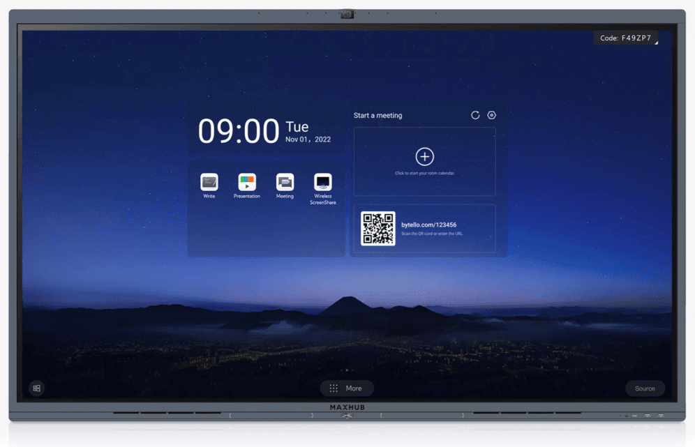 MAXHUB V6 165,1 cm (65") 3840 x 2160 Pixeles IPS Negro
