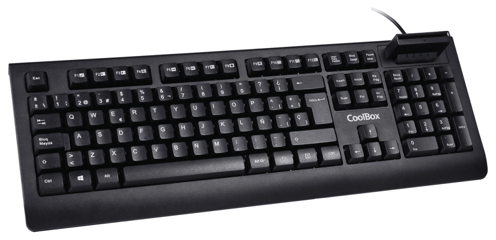CoolBox TECLADO CON LECTOR DNIE V4
