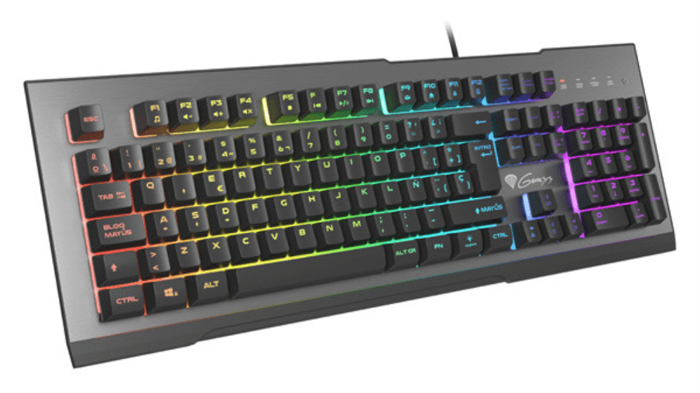 GENESIS Rhod 500 RGB teclado Juego USB QWERTY Español Negro, Gris