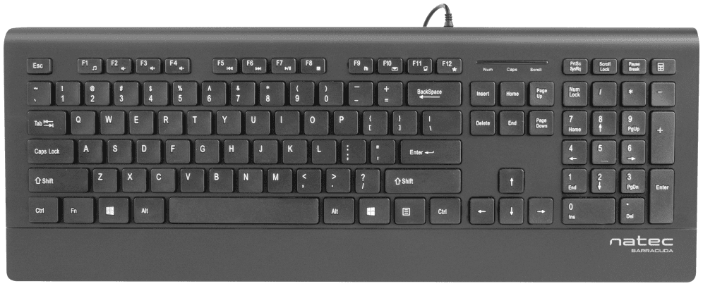NATEC Barracuda teclado Universal USB QWERTY Español Negro