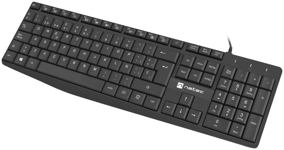 NATEC NKL-1948 teclado Universal USB QWERTY Español Negro