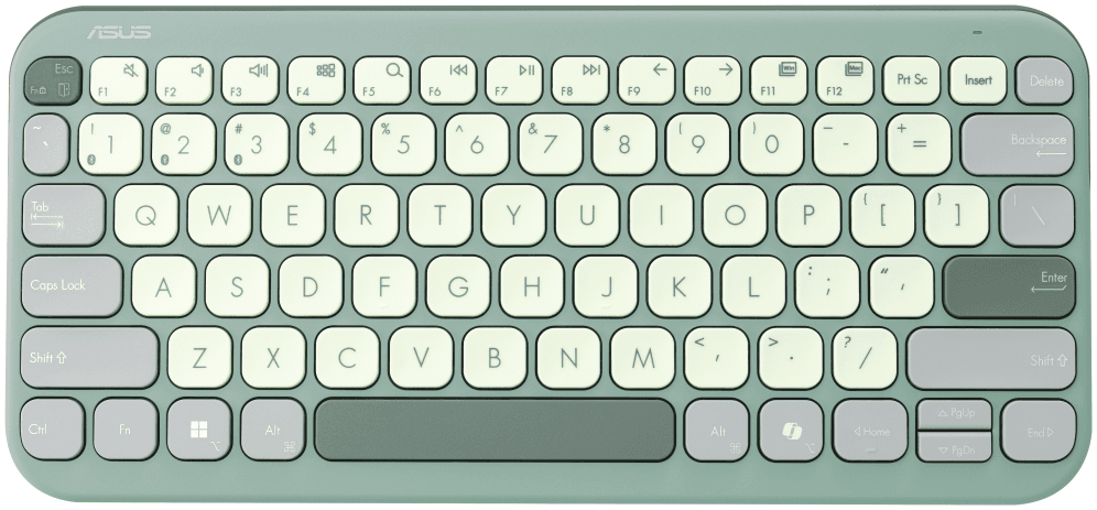 ASUS Marshmallow Keyboard KW100 teclado Hogar Bluetooth QWERTY Español Verde