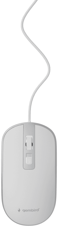 Gembird MUS-4B-06-WS ratón Oficina Ambidextro USB tipo A Óptico 1200 DPI
