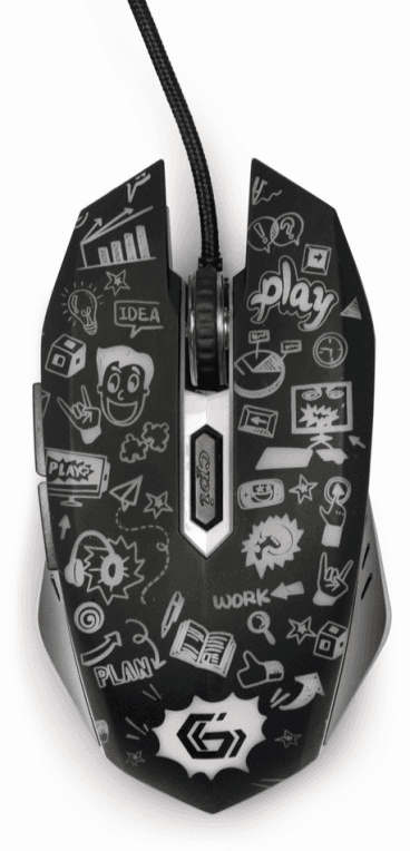 Gembird MUS-6B-GRAFIX-01 ratón Oficina mano derecha USB tipo A Óptico 3600 DPI