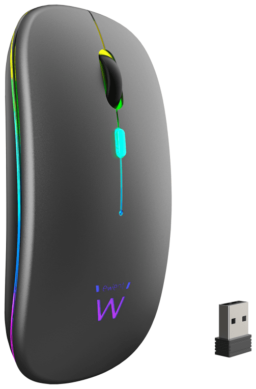 Ewent EW3242 ratón Universal Ambidextro RF Wireless + Bluetooth Óptico 1600 DPI