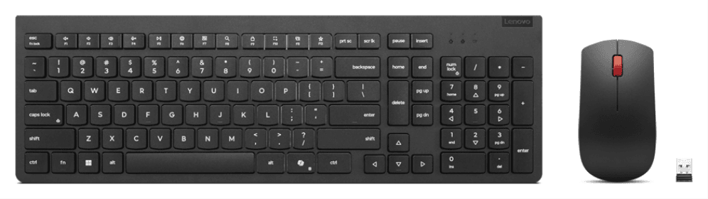 Lenovo 4X31R64484 teclado Ratón incluido Oficina RF inalámbrico Español Negro