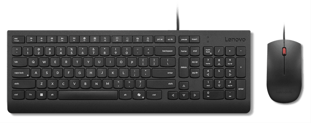 Lenovo Essential Wired Combo (ES 172) teclado Ratón incluido Universal USB Español Negro
