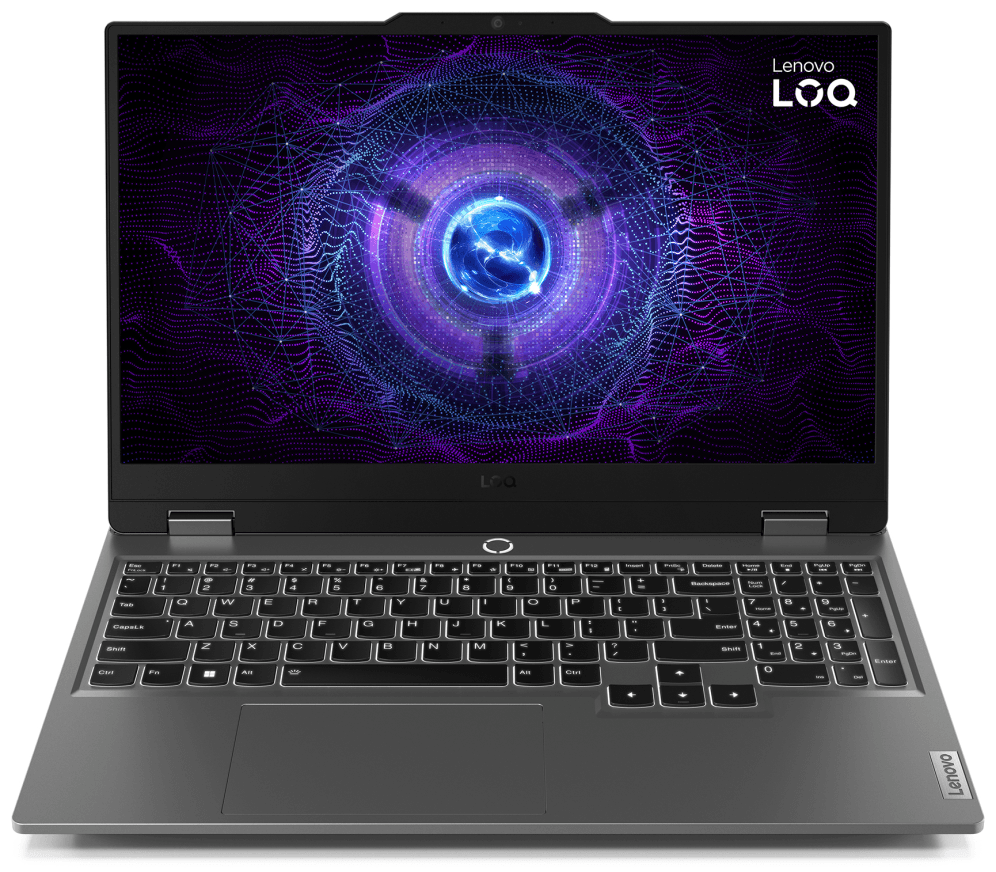 Lenovo LOQ 15IAX9 Intel® Core™ i5 i5-12450HX Portátil 39,6 cm (15.6") Full HD 24 GB DDR5-SDRAM 512 GB SSD NVIDIA GeForce RTX 3050 Wi-Fi 6 (802.11ax) Windows 11 Home Español Gris