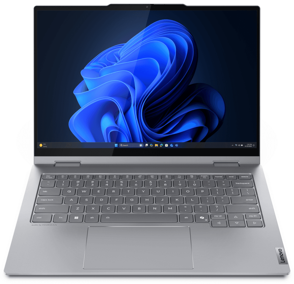 Lenovo ThinkBook 14 2-in-1 G5 IAU Intel Core Ultra 5 225U Híbrido (2-en-1) 35,6 cm (14") Pantalla táctil WUXGA 16 GB DDR5-SDRAM 512 GB SSD Wi-Fi 6E (802.11ax) Windows 11 Pro Español Gris
