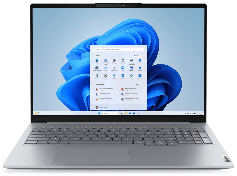Lenovo ThinkBook 16 G9 IRL Intel Core 7 240H Portátil 40,6 cm (16") WUXGA 16 GB DDR5-SDRAM 512 GB SSD Wi-Fi 7 (802.11be) Windows 11 Pro Español Gris