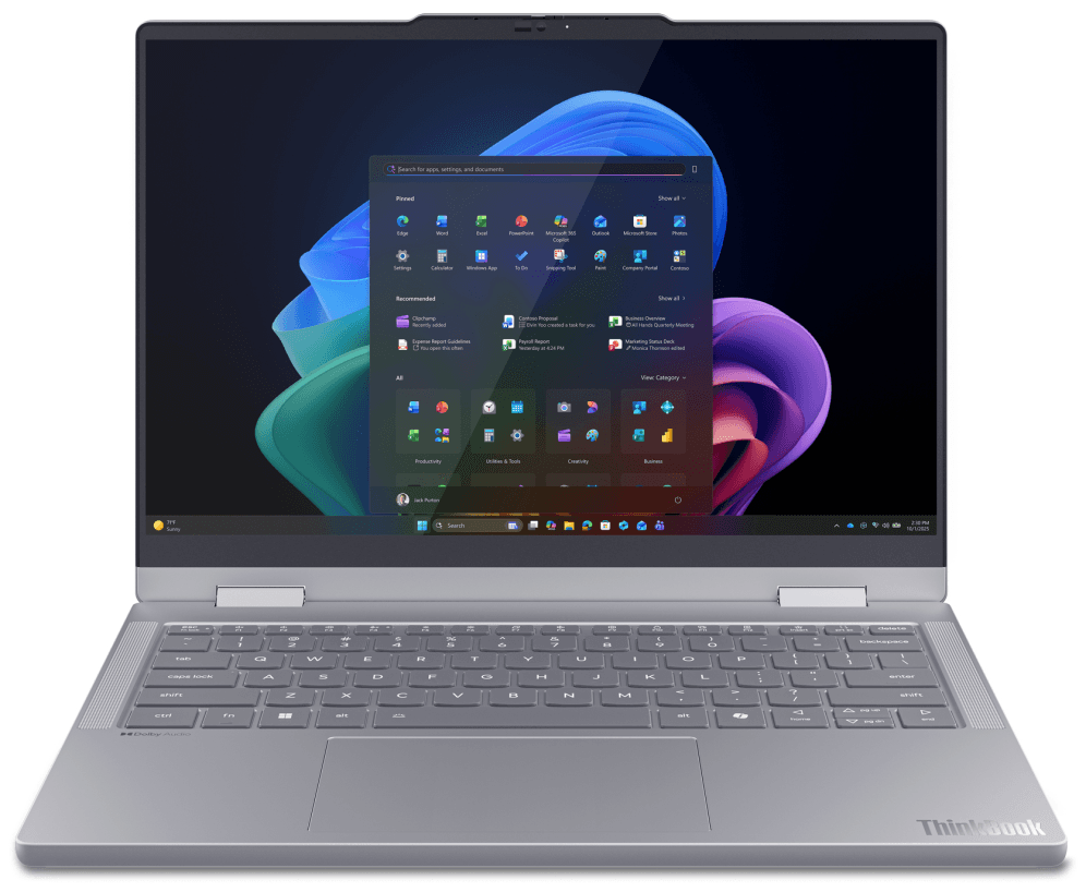 Lenovo ThinkBook 14 2-in-1 G6 IPL Copilot+ PC Intel Core Ultra 5 325 Híbrido (2-en-1) 35,6 cm (14") Pantalla táctil WUXGA 16 GB DDR5-SDRAM 512 GB SSD Wi-Fi 7 (802.11be) Windows 11 Pro Gris Español