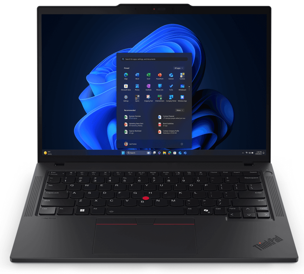 Lenovo ThinkPad T14 Gen 6 (Intel) Copilot+ PC Intel Core Ultra 7 258V Portátil 35,6 cm (14") WUXGA 32 GB LPDDR5x-SDRAM 1 TB SSD Wi-Fi 7 (802.11be) Windows 11 Pro Español Negro