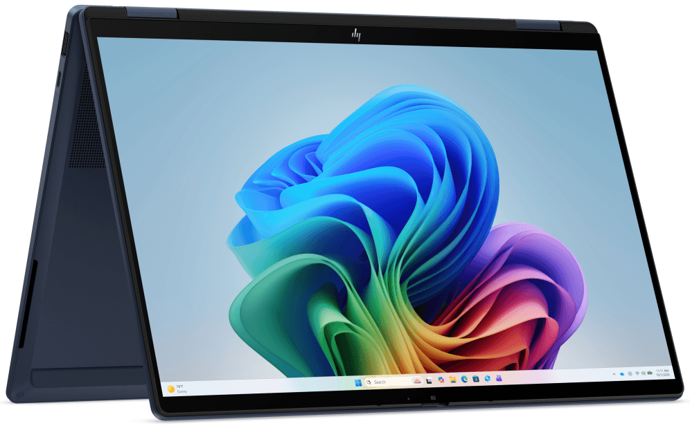 HP OmniBook X Flip 2-in-1 Laptop Next Gen AI 14-kb0013ns Copilot+ PC Intel Core Ultra 9 386H 35,6 cm (14") Pantalla táctil 2K 32 GB LPDDR5x-SDRAM 1 TB SSD Wi-Fi 7 (802.11be) Windows 11 Home Azul