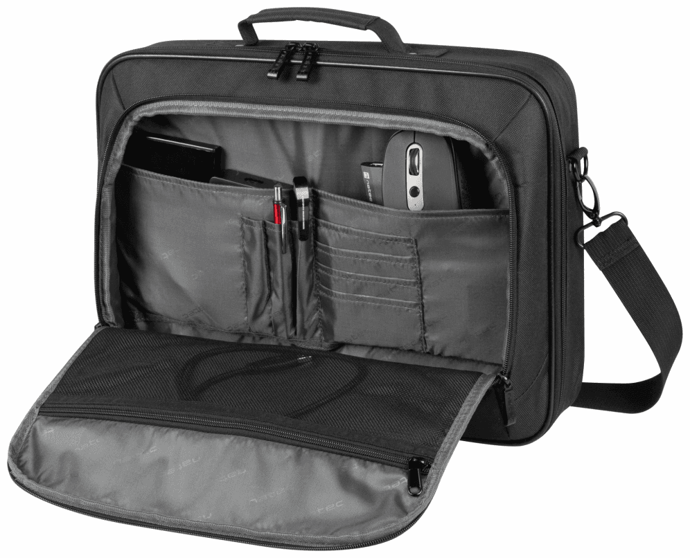 NATEC Boxer Lite 39,6 cm (15.6") Maletín Negro