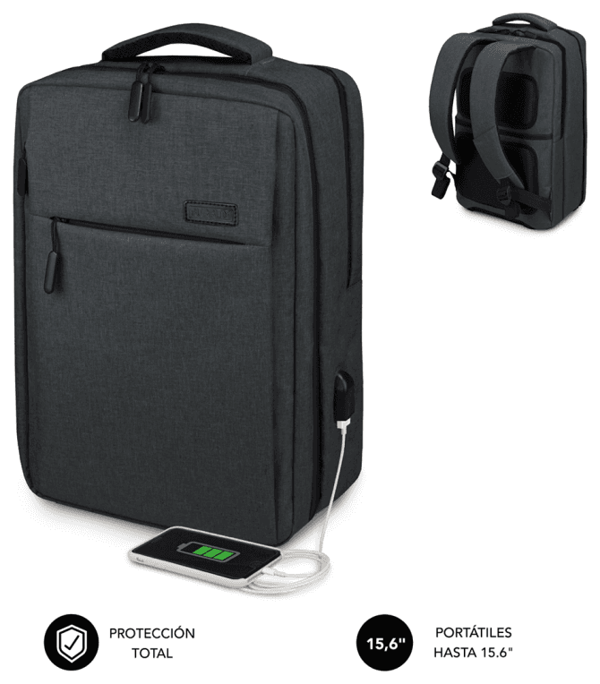 SUBBLIM MOCHILA TRAVELLER AIR PADDING 15.6'' GREY