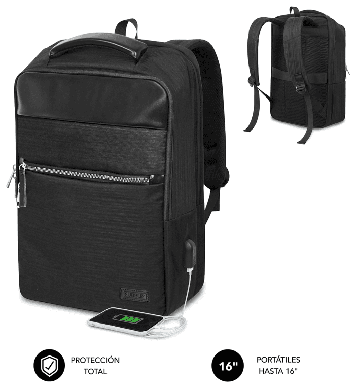 SUBBLIM Mochila de negocios Business V2 AP Backpack 16" Negro