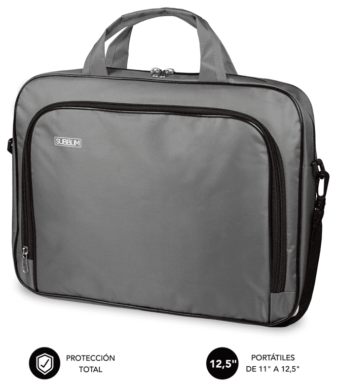 SUBBLIM Maletín Ordenador Oxford Laptop Bag 11-12,5" Grey
