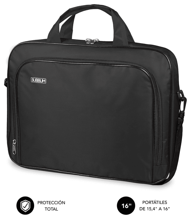 SUBBLIM Maletín Ordenador Oxford Laptop Bag 15,4-16" Black
