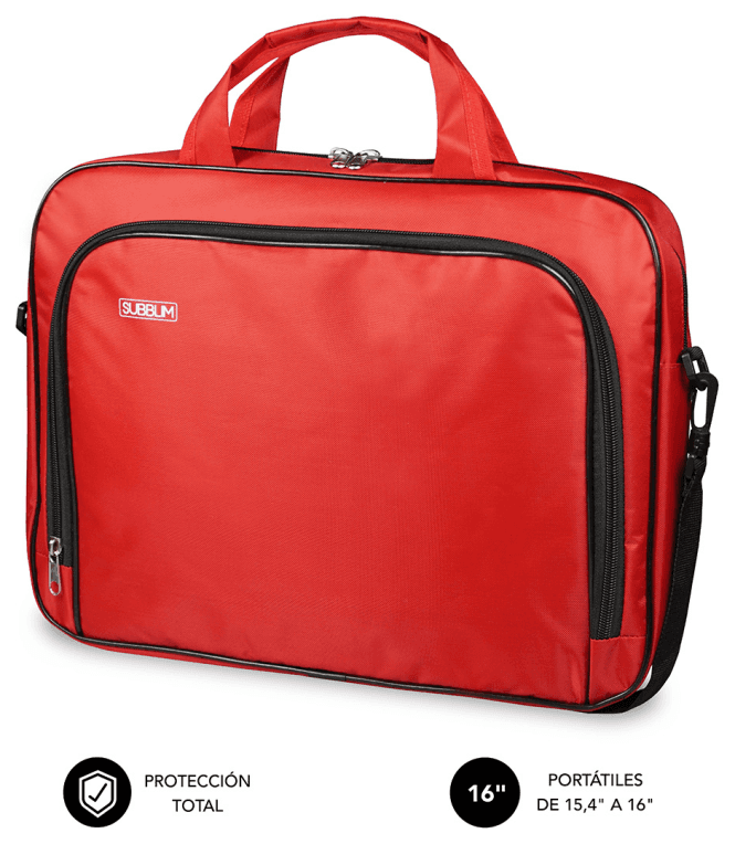 SUBBLIM Maletín Ordenador Oxford Laptop Bag 15,4-16" Red