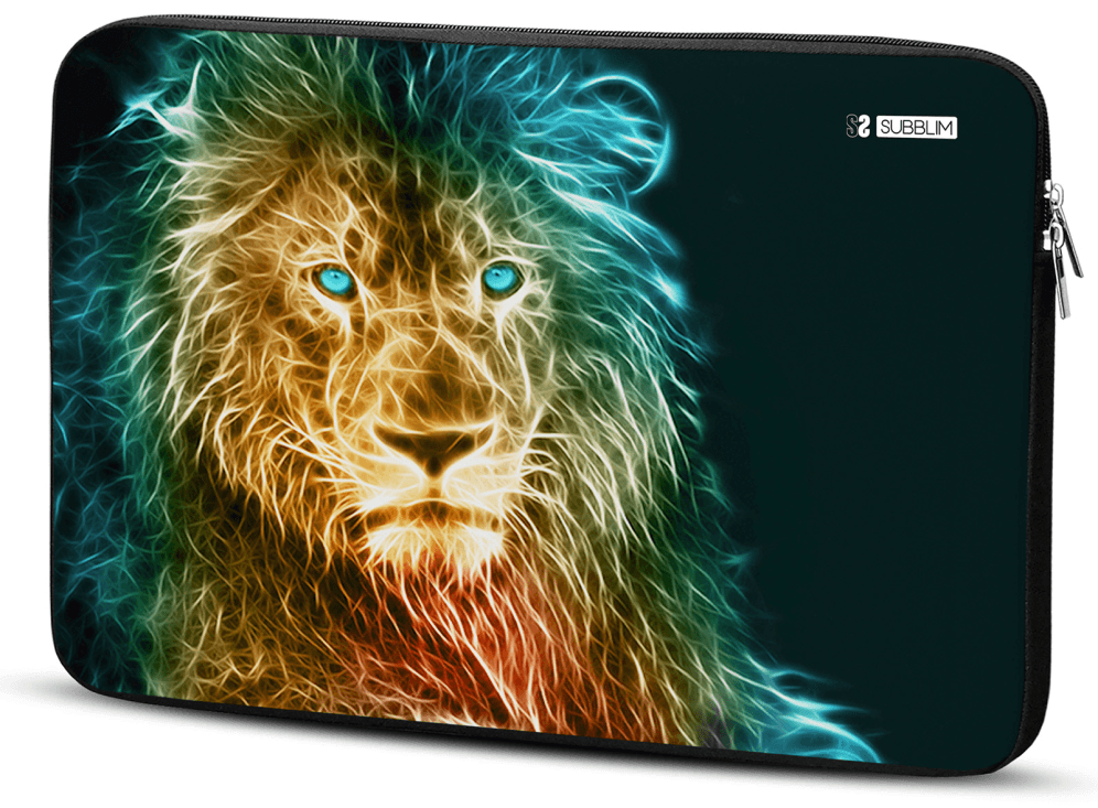 SUBBLIM Funda Ordenador Neopreno Trendy Sleeve Neo Lion 15,6"